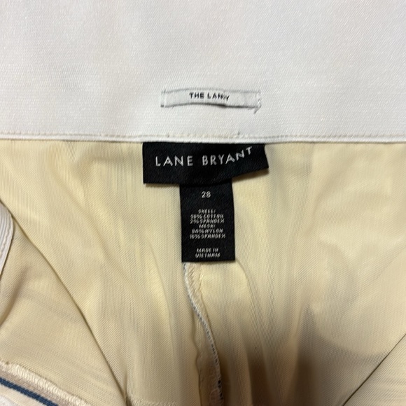 Sz 28 plus women's Lane Bryant cropped wide leg pants The Laney stretch tummy - Picture 5 of 6